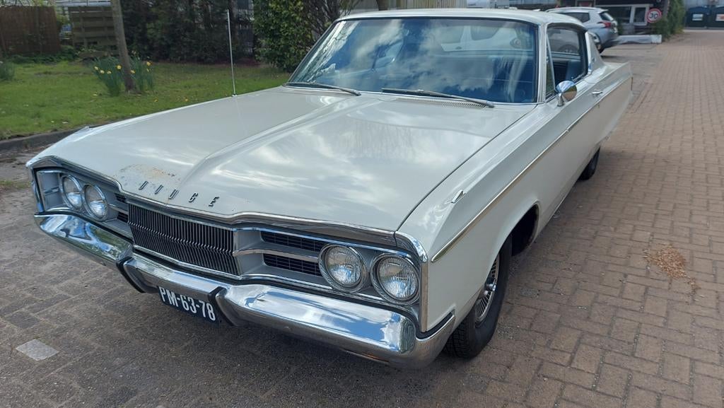 MOPAR 2867 DODGE POLARA 383 4BBL, Auto's, Oldtimers, Automaat, Achterwielaandrijving, Wit, Dealer onderhouden