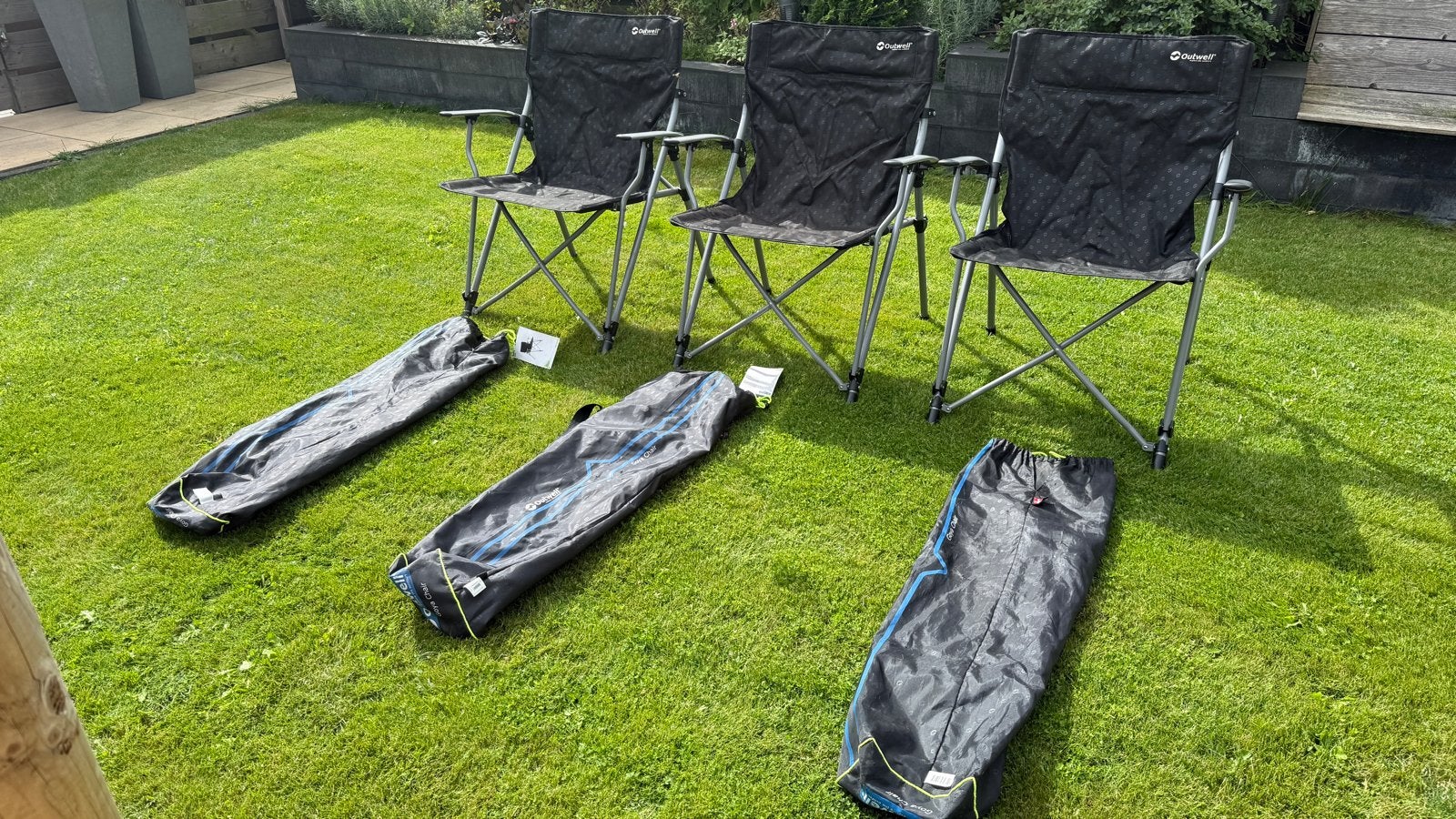 Outwell Goya Campingstoelen - Zo goed als nieuw (3 stuks), Ophalen, Zo goed als nieuw, Campingstoel