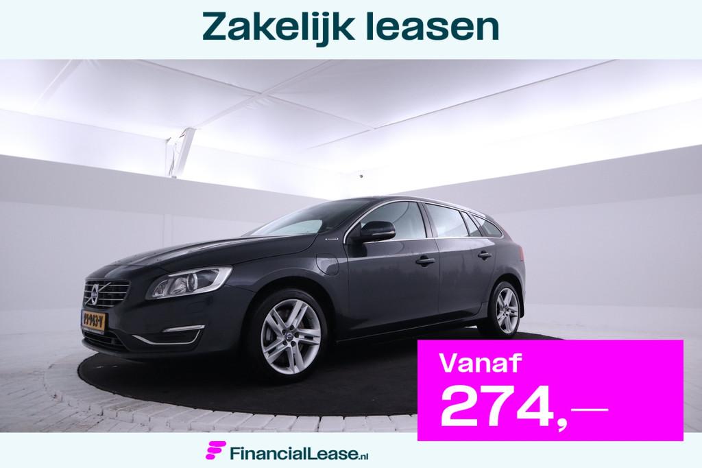 Volvo V60 2.4 D6 Twin Engine R-Design Leer, Memory, Navigati, Automaat, Euro 6, Vierwielaandrijving, 1880 kg