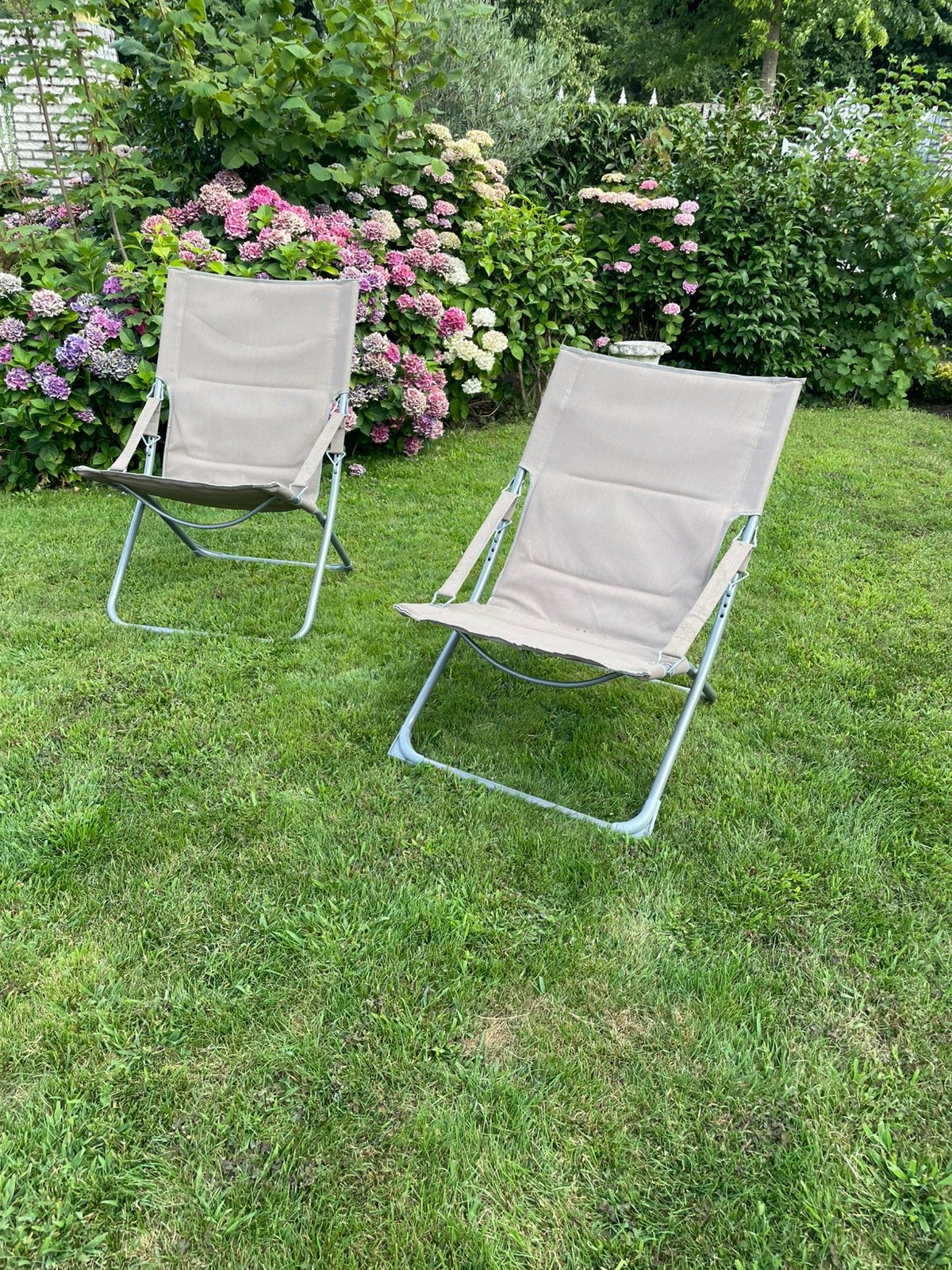Strandstoeltjen inklapstoelen camping, Ophalen, Zo goed als nieuw