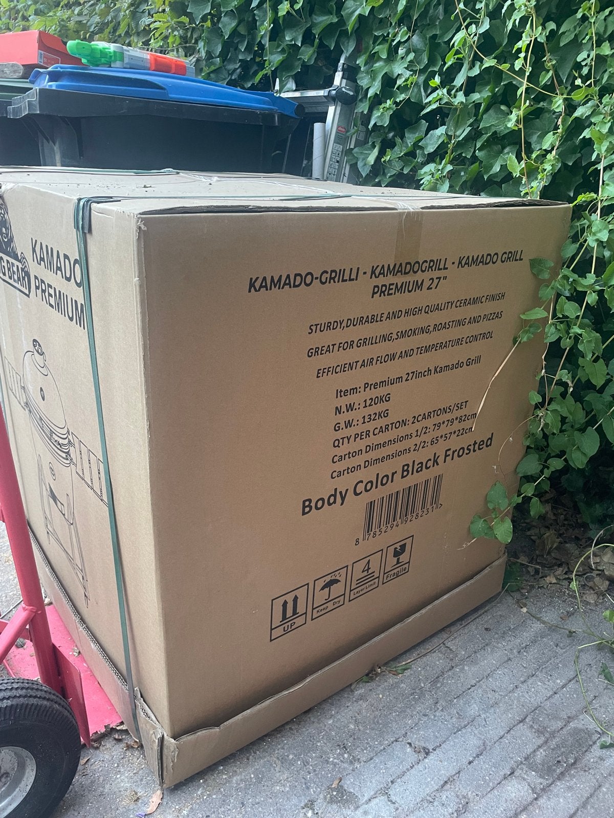Nieuwe Kamado Grill Premium incl onderstel 27 inch t, Ophalen, Nieuw