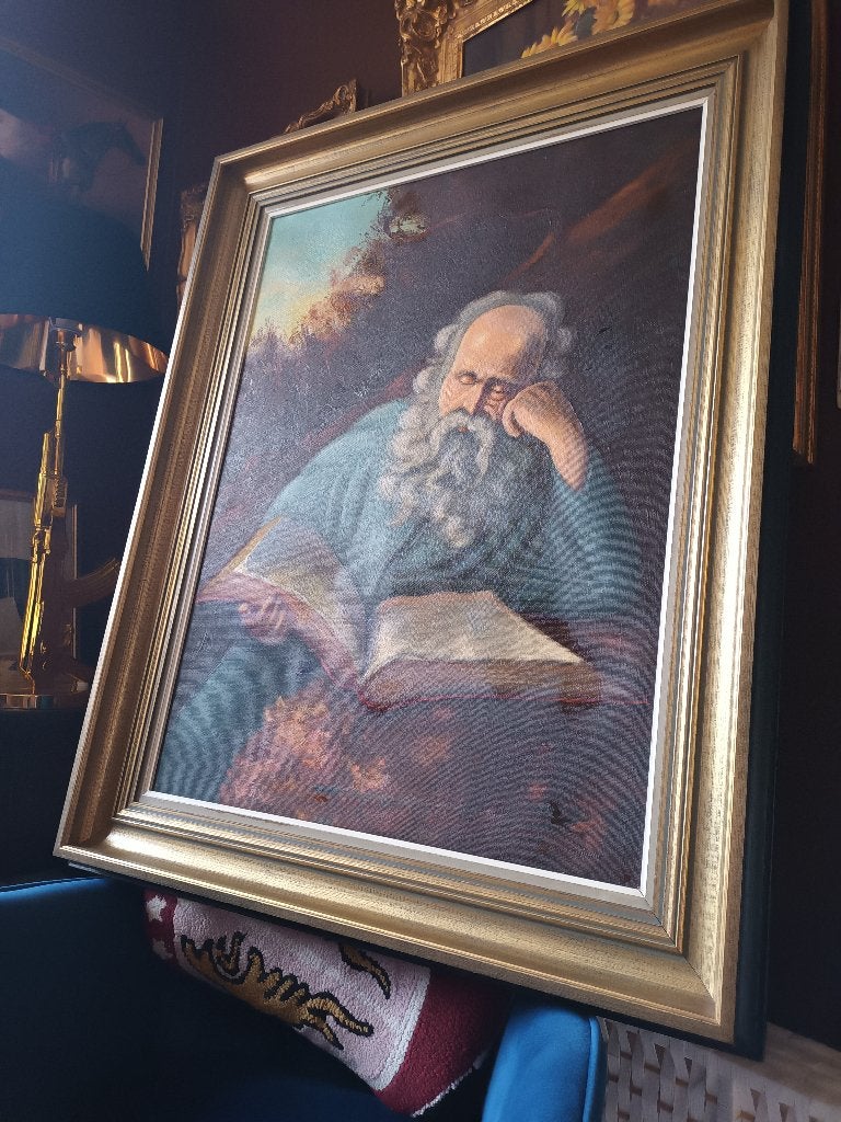 Schilderij volders , groot , prachtstuk, Antiek en Kunst, Kunst | Schilderijen | Klassiek, Overige onderwerpen, Gesigneerd, Handgeschilderd