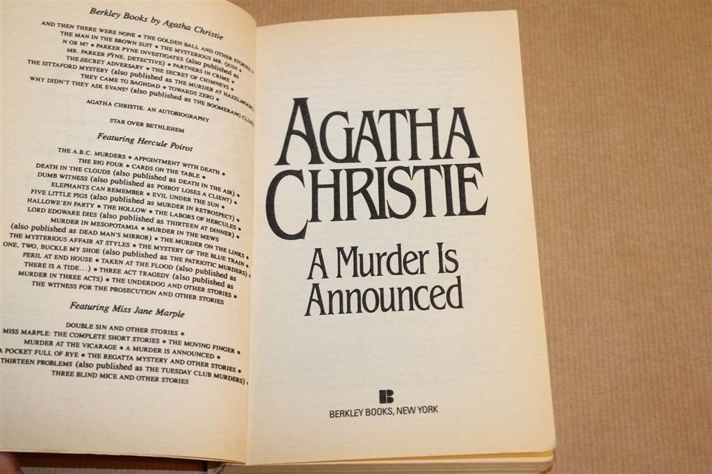 A Murder is Announced — Agatha Christie, Miss Marple 1991, Ophalen of Verzenden, Gelezen