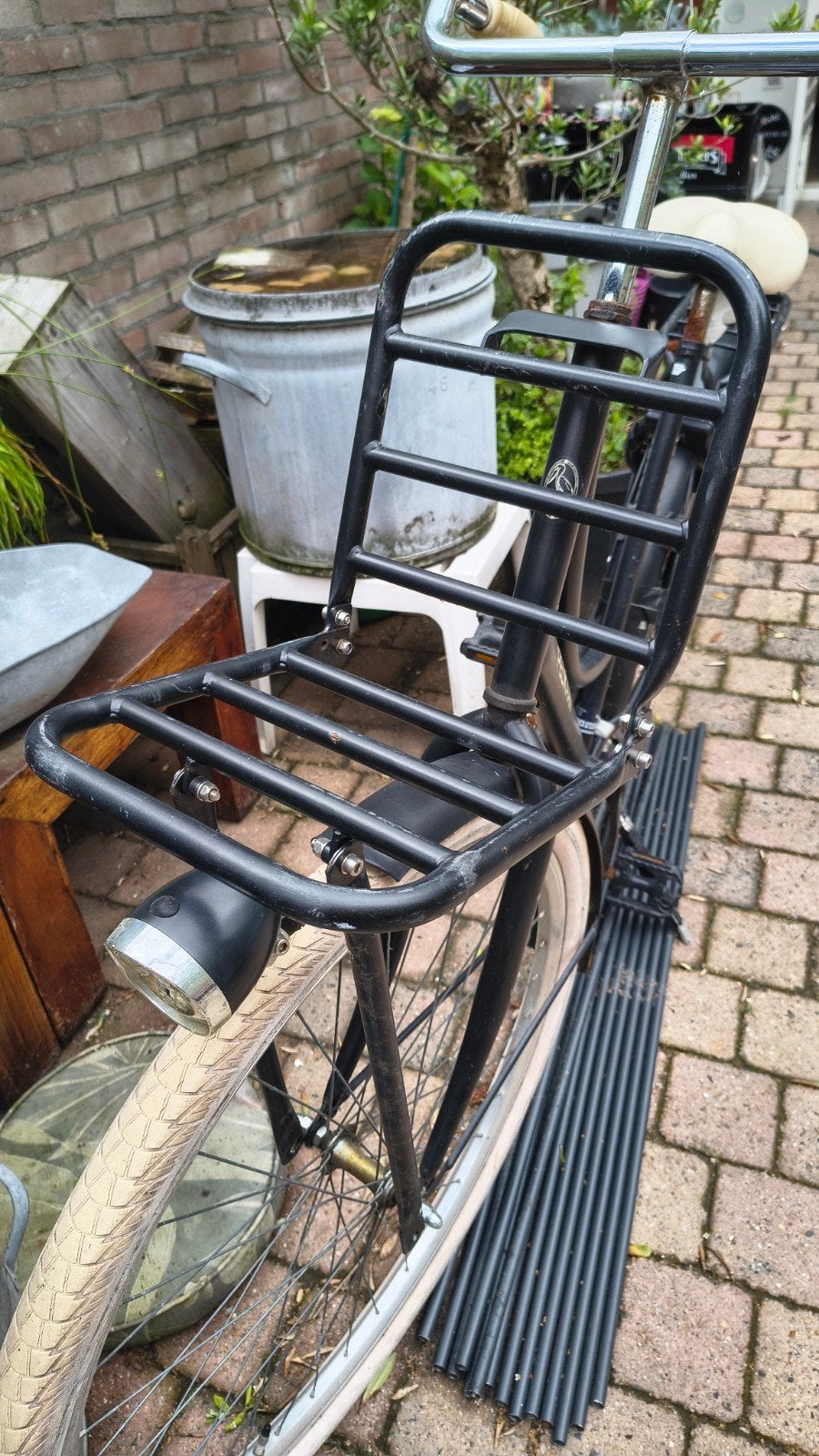 Bagagerek voor fiets met verlichting, Ophalen of Verzenden, Gebruikt