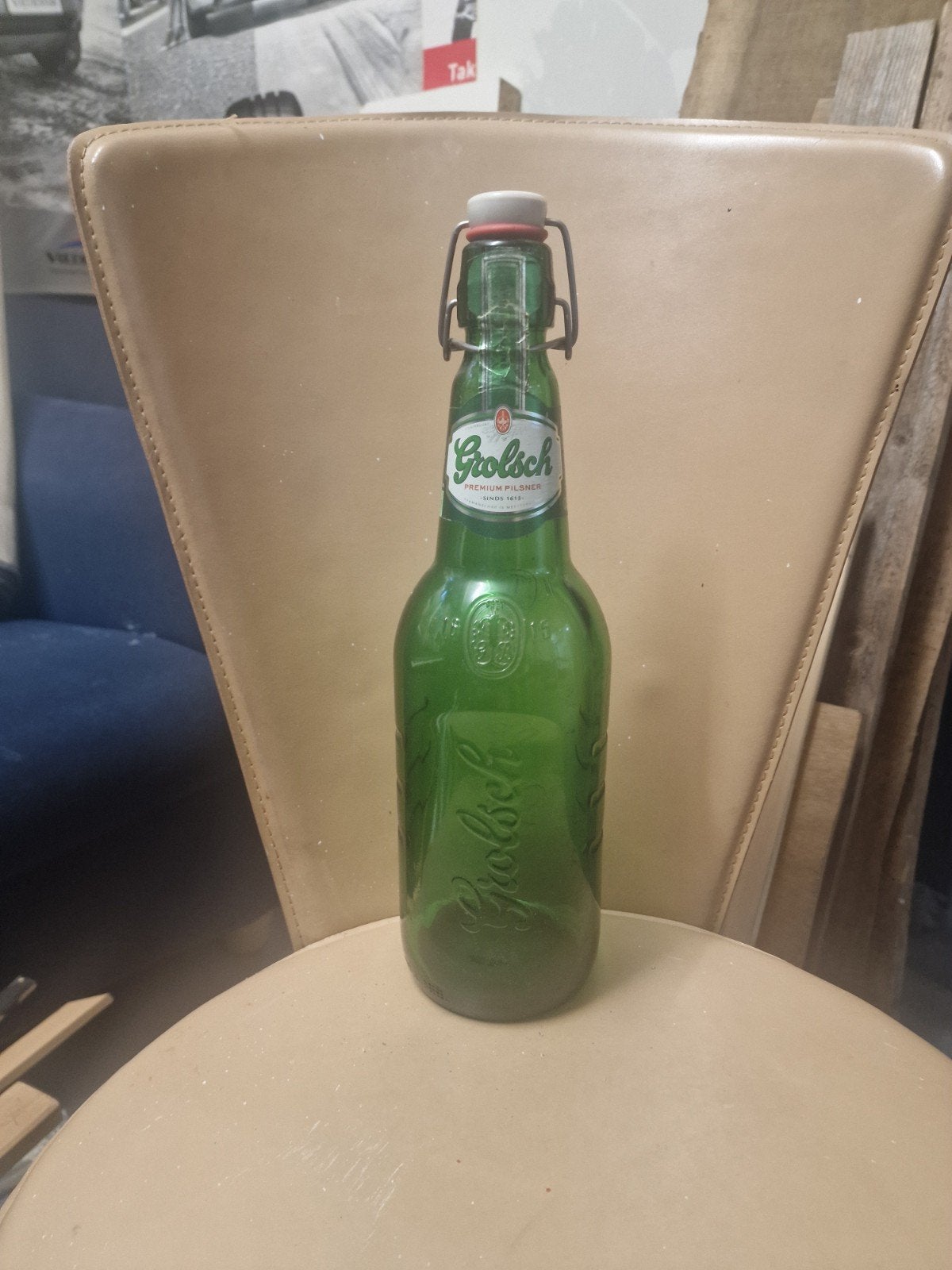 Grote 2 liter Grolsch beugelfles, Ophalen of Verzenden, Gebruikt, Overige typen