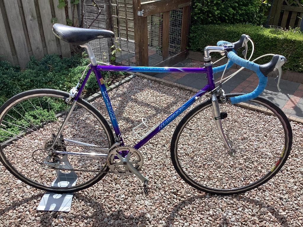 Klassieke racefiets Huissoon 56 cm, Columbus SLX frame., Fietsen en Brommers, 28 inch, Gebruikt, Velgrem, 53 tot 57 cm