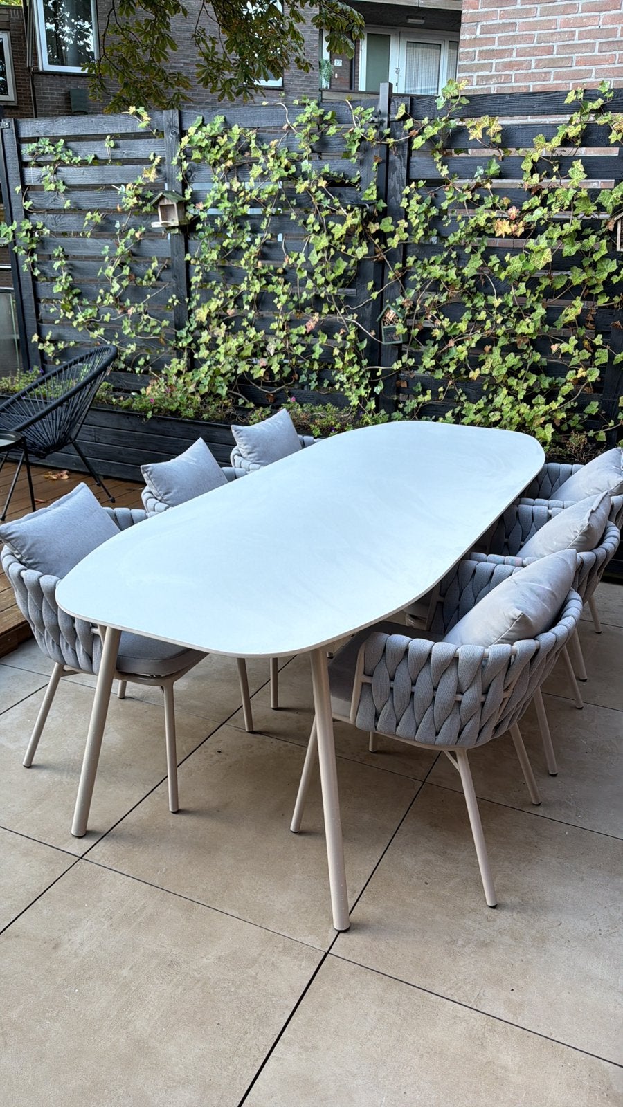 Luxe 6-persoons Tuinset - Zgan €1500 meeneem prijs, Tuin en Terras, Ophalen, Zo goed als nieuw, Stoel
