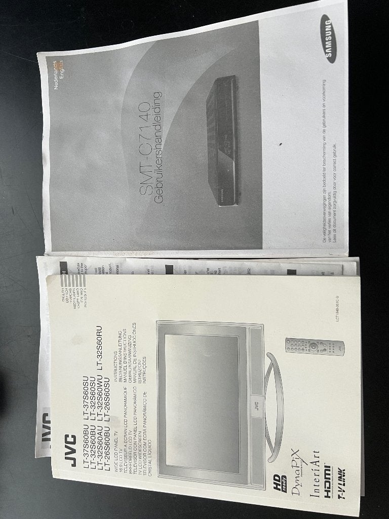 aangeboden JVC televisie. beeldbreedte 70cm +samsung SMT, Ophalen, Gebruikt, Overige typen