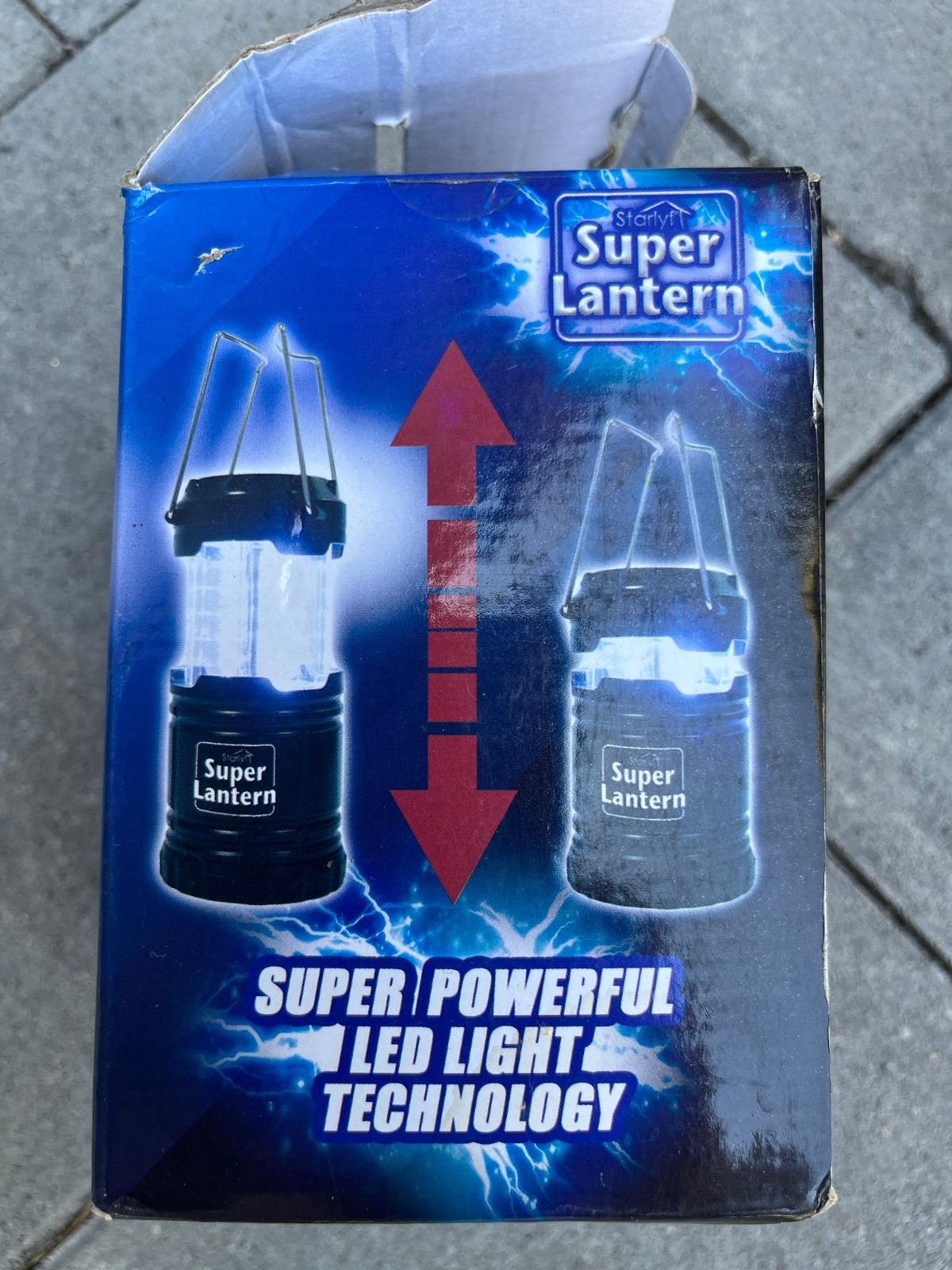 Super Lantern LED Campinglamp - Inclusief Batterijen, Ophalen of Verzenden, Zo goed als nieuw, Batterij