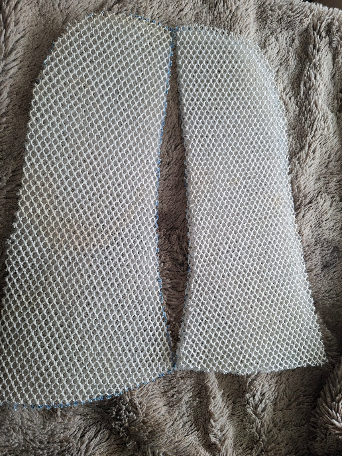 3D mesh inlages edix zadelpad, Full (L), Schokabsorberend, Wit, Overige merken