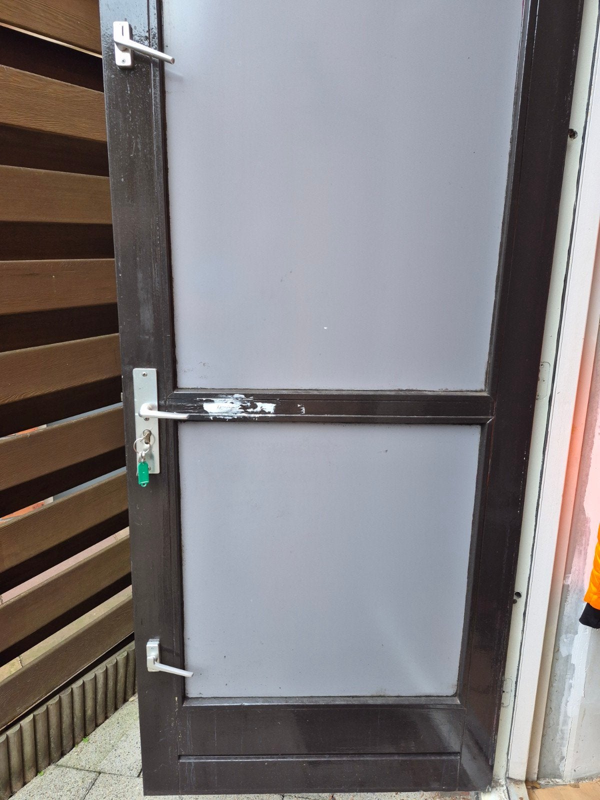 buitendeur gezocht, Ophalen of Verzenden, Gebruikt, Buitendeur, 200 tot 215 cm