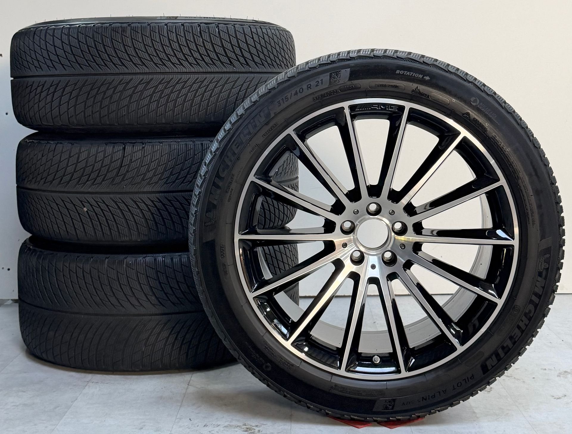 Mercedes GLE 21 inch AMG velgen / Origineel Winter W167, Gebruikt, -, -, Banden en Velgen
