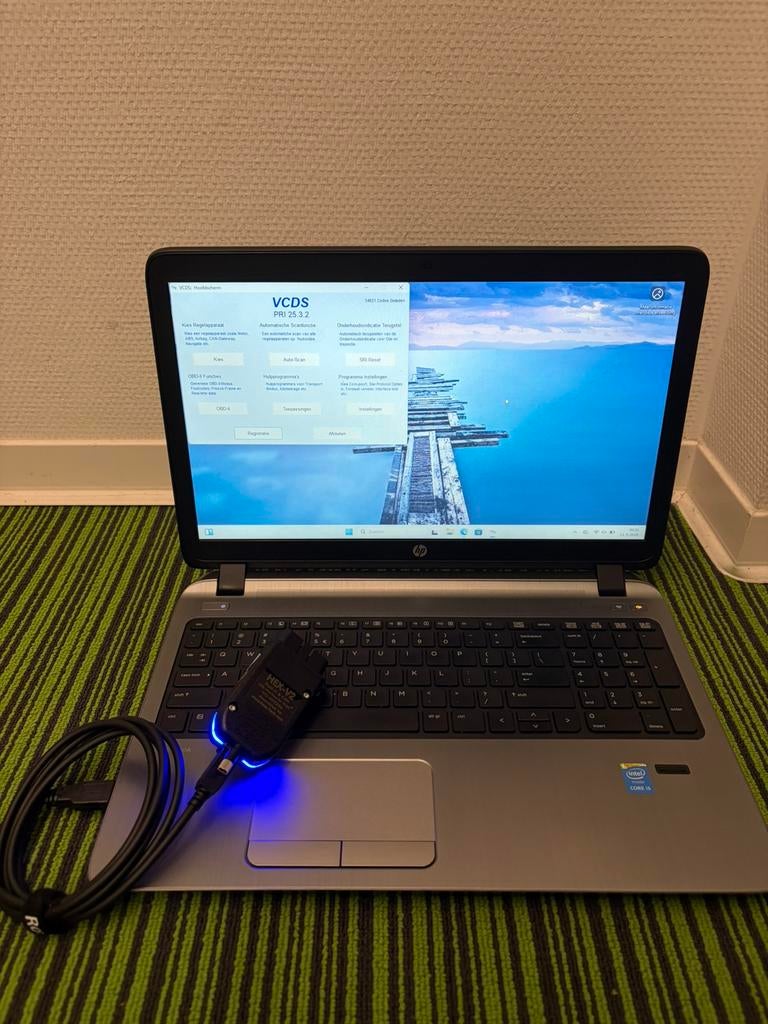 VCDS HEX V2 vagcom kabel ongelimit VINS + HP Probook i5 /SSD, Computers en Software, Windows Laptops, Zo goed als nieuw, 15 inch