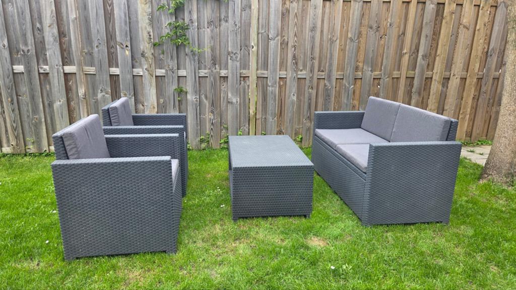 Leuk 4 Delig Loungeset (Allibert), Ophalen of Verzenden, Wicker