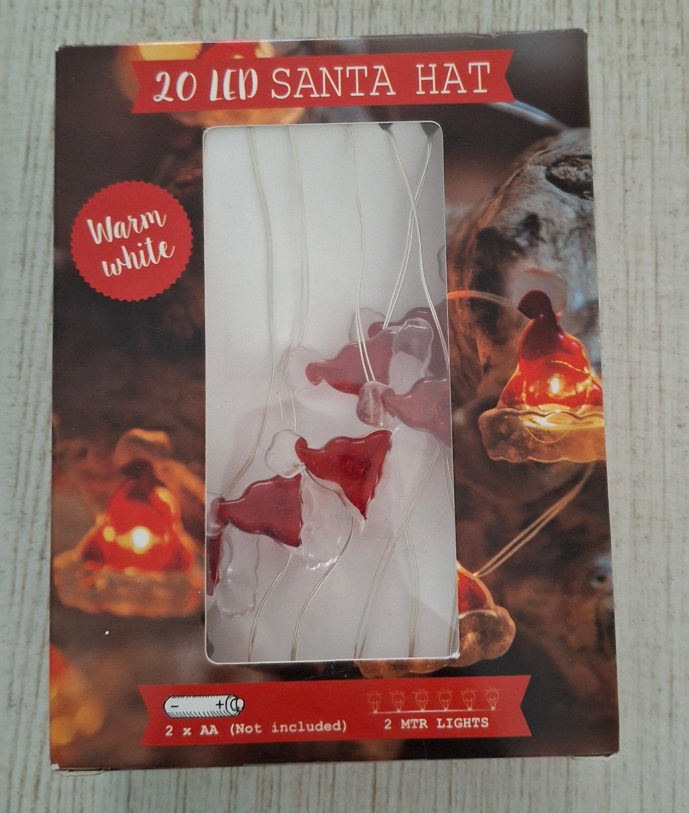 Kerst lampjes kerstman muts, Ophalen of Verzenden, Nieuw