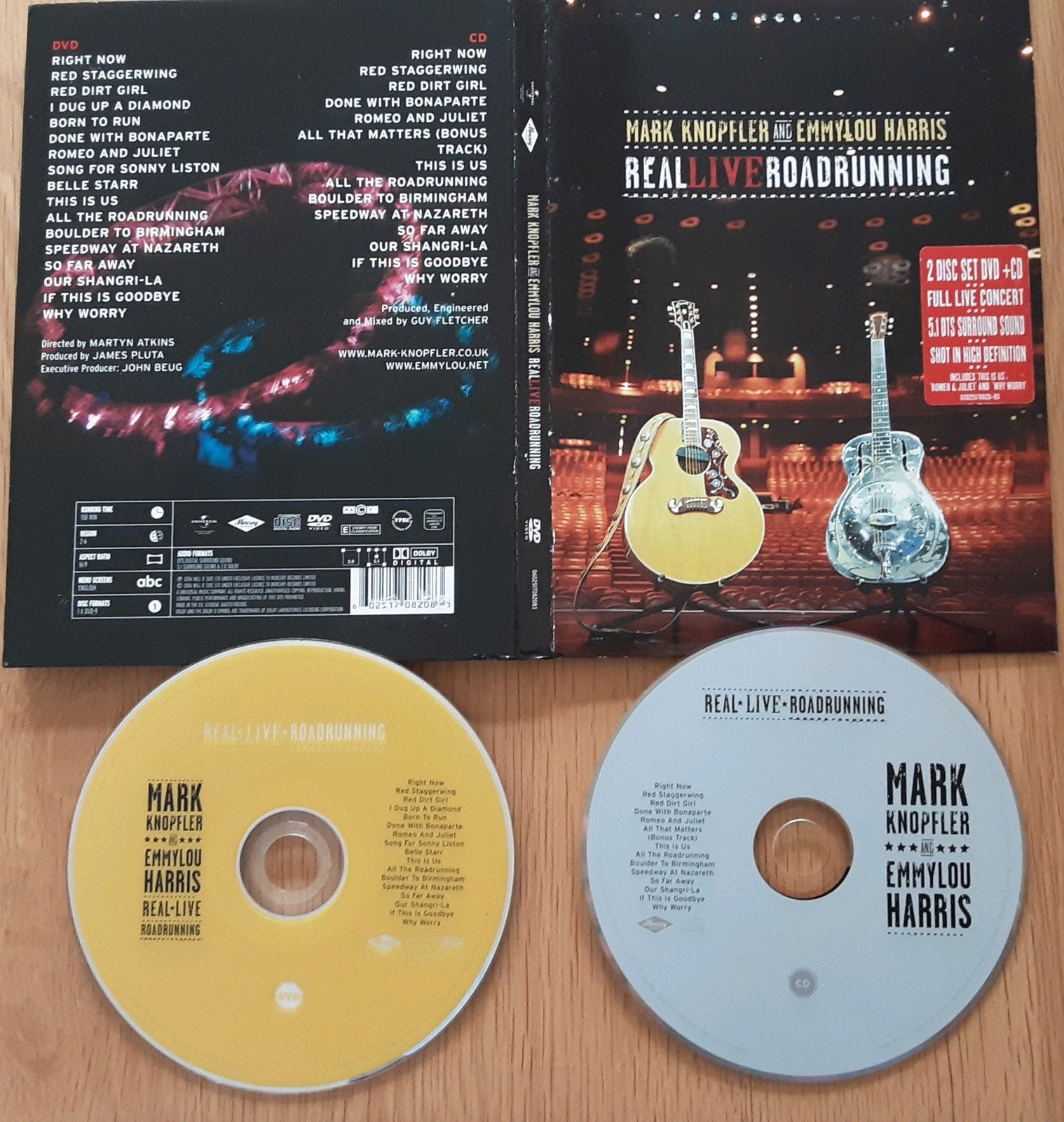 Mark Knopfler & Emmylou Harris - Real Live Roadrunning DVD, Alle leeftijden, Engels, Ophalen of Verzenden, Concert