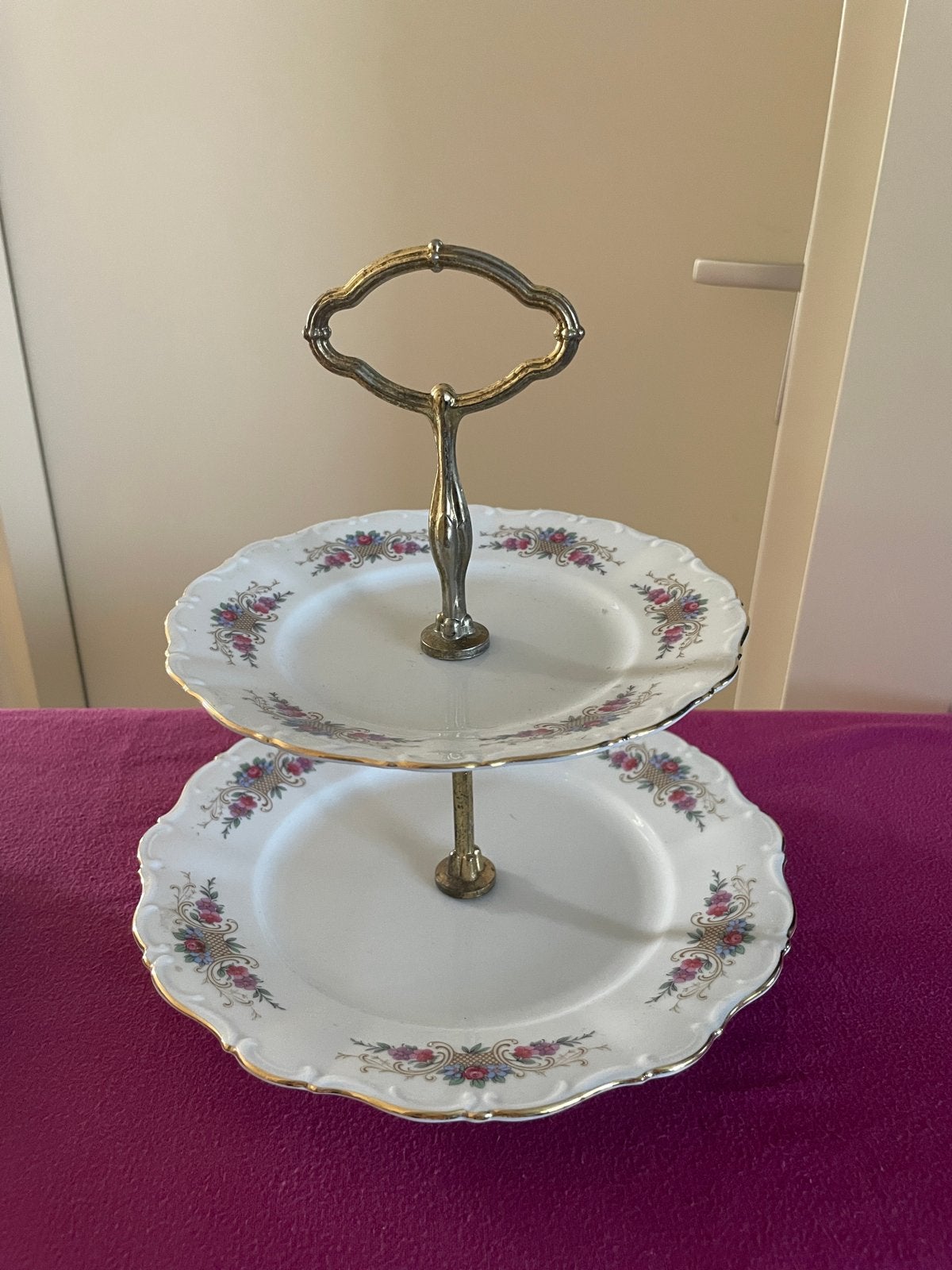 Elegante etagère van porselein - Scherzer & Seltmann Weiden, Ophalen of Verzenden