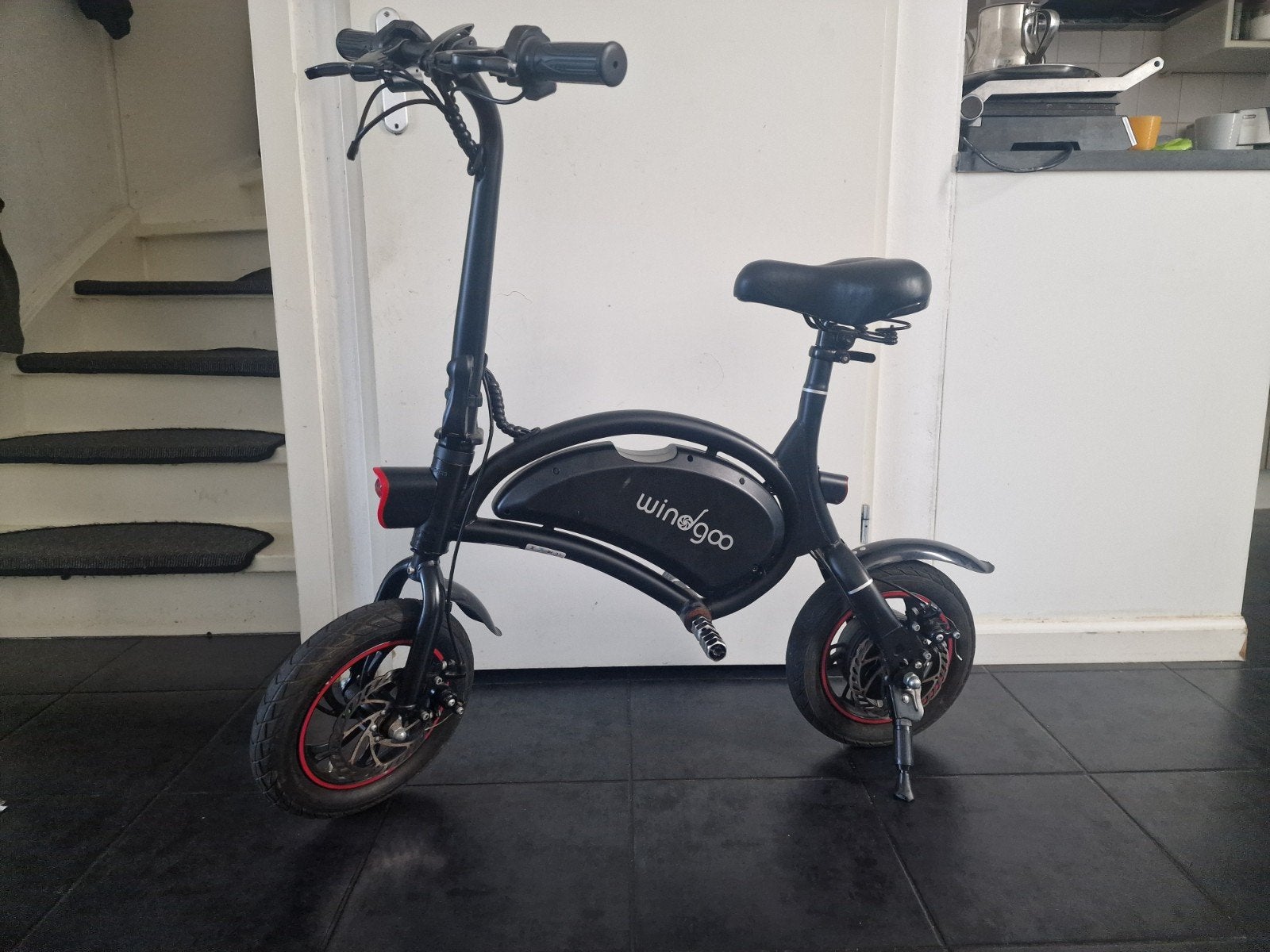 Windgoo elektries fiets met gashendel, Fietsen en Brommers, Elektrische fietsen, Minder dan 47 cm, Ophalen, Minder dan 30 km per accu