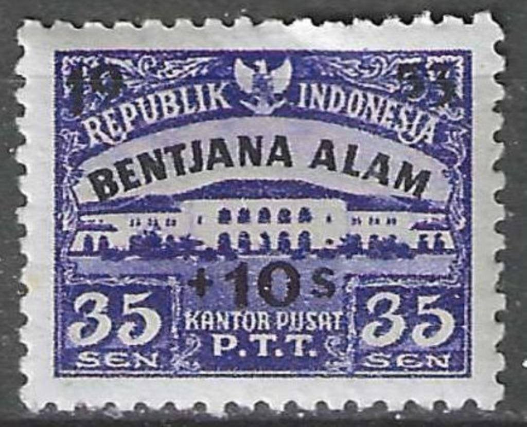 Indonesie 1953 - Yvert 72 - Postcentrale in Bandoeng (PF), Verzenden, Postfris, Zuidoost-Azië