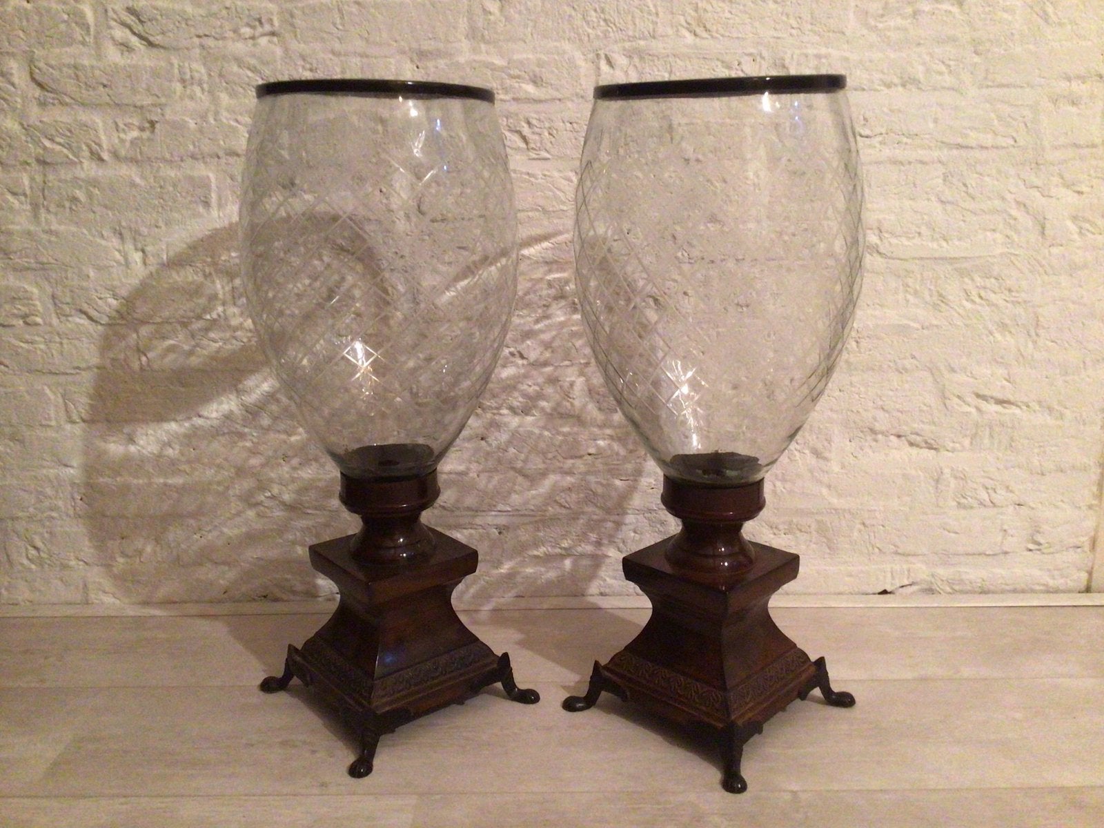 Te koop Windlicht, Ophalen, Zo goed als nieuw, Glas, Windlicht
