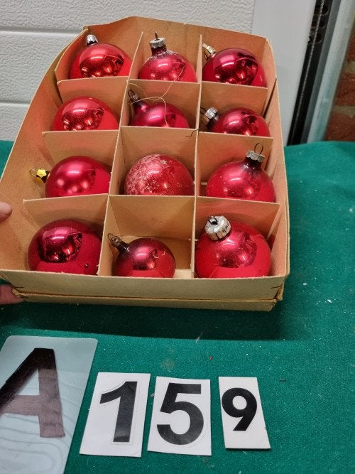 kerstballen rood retro, Ophalen of Verzenden, 'T Olde Gre-j, Info@toldegrej.nl, Endepoelstraat 20f Didam