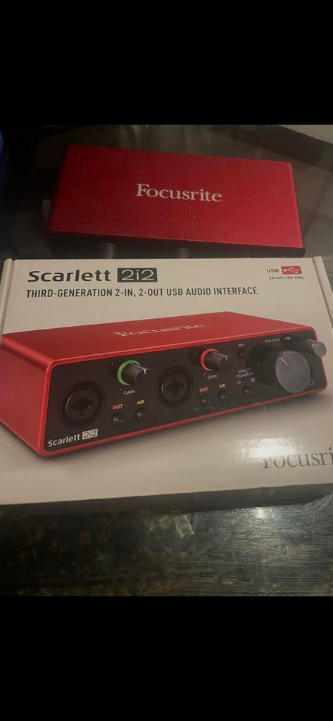 Scarlett 2i2, Audio, Tv en Foto, Professionele Audio-, Tv- en Video-apparatuur, Ophalen of Verzenden