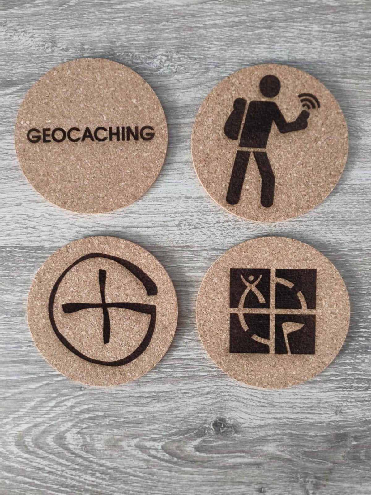 Geocaching Onderzetters - Set van 4, Ophalen of Verzenden, Nieuw