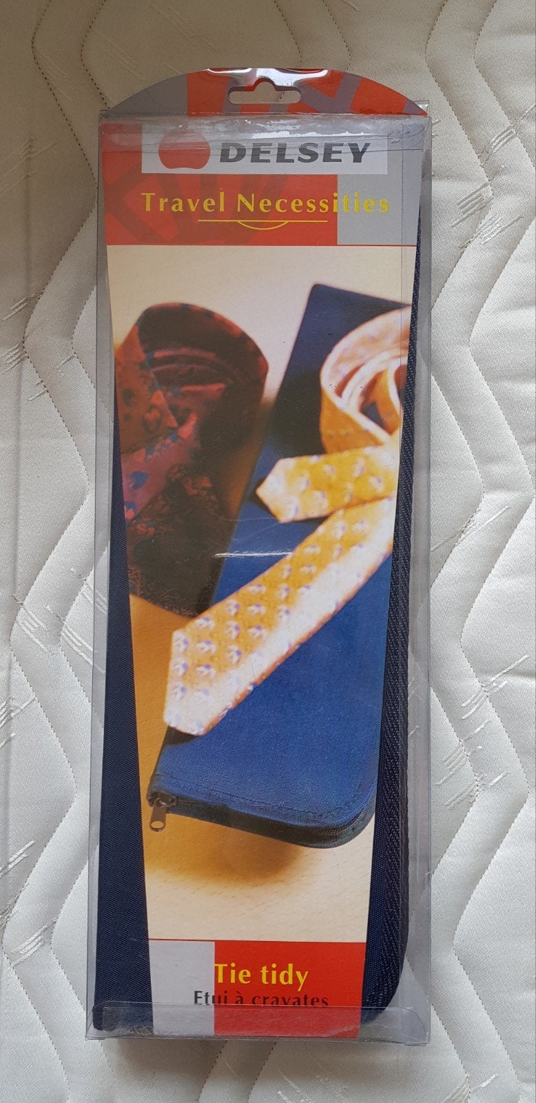 Nieuwe Delsey reisetui voor stropdassen (Tie Tidy), Ophalen of Verzenden, Nieuw, Blauw