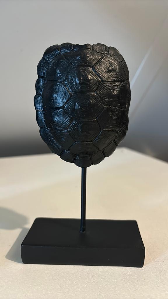 Decoratie ornament schildpad zwart, 9 cm, Ophalen of Verzenden, Afrikaans, Zwart
