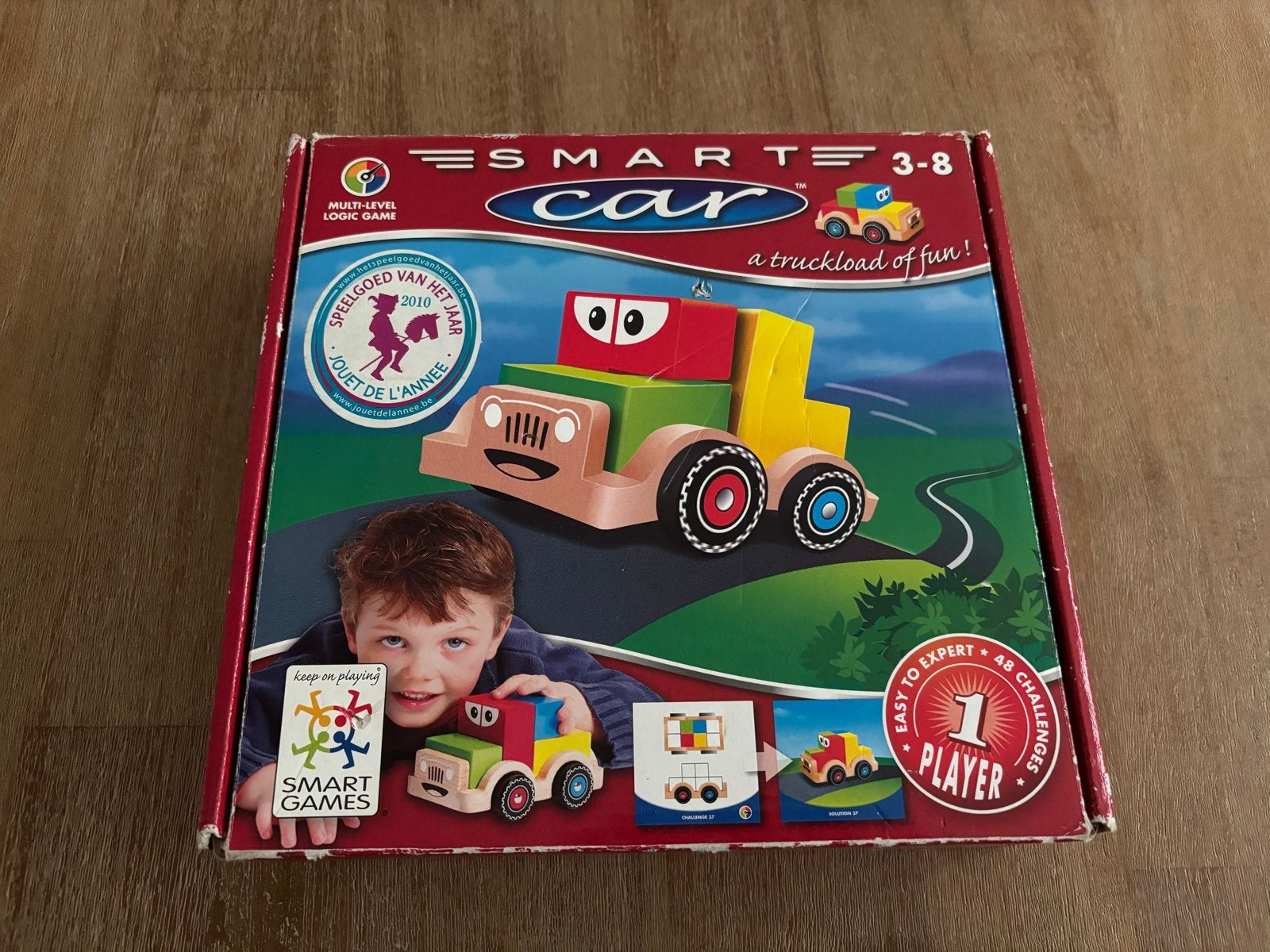 Smart Car Houten Puzzel Auto - Logisch Denkspel, Ophalen of Verzenden, Gebruikt, Bouwen