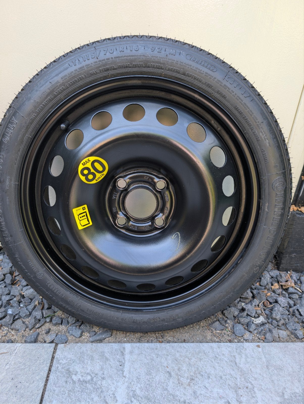 Originele Opel Astra H complete reservewielset / Thuiskomer, Ophalen, Zo goed als nieuw