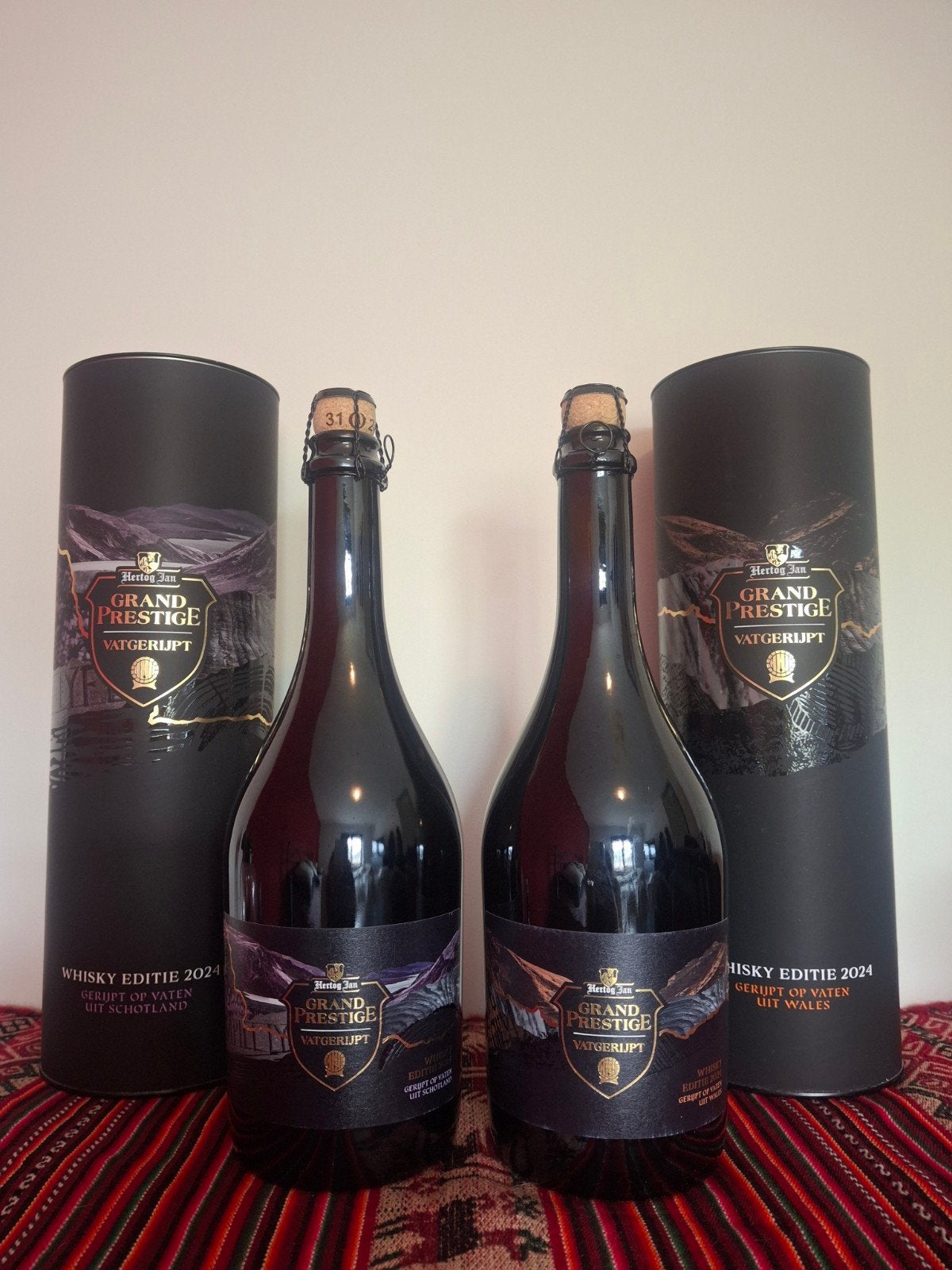 Hertog Jan Grand Prestige Vatgerijpt 2024 Schotland en Wales, Verzamelen, Ophalen of Verzenden, Nieuw, Frankrijk, Rode wijn