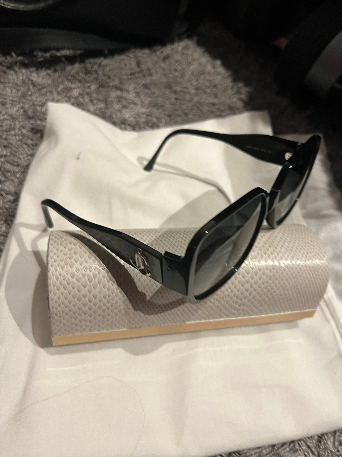 Jimmy CHOO zonnebril origineel zgan, Overige merken, Zonnebril, Zwart, Ophalen of Verzenden