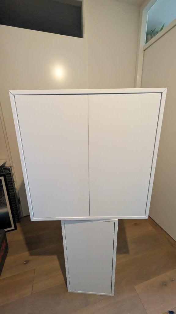 IKEA Eket bovenkast wit met 2 planken en deuren, 35x70x70cm, Huis en Inrichting, Keuken | Keukenelementen, Ophalen, Gebruikt, Wit