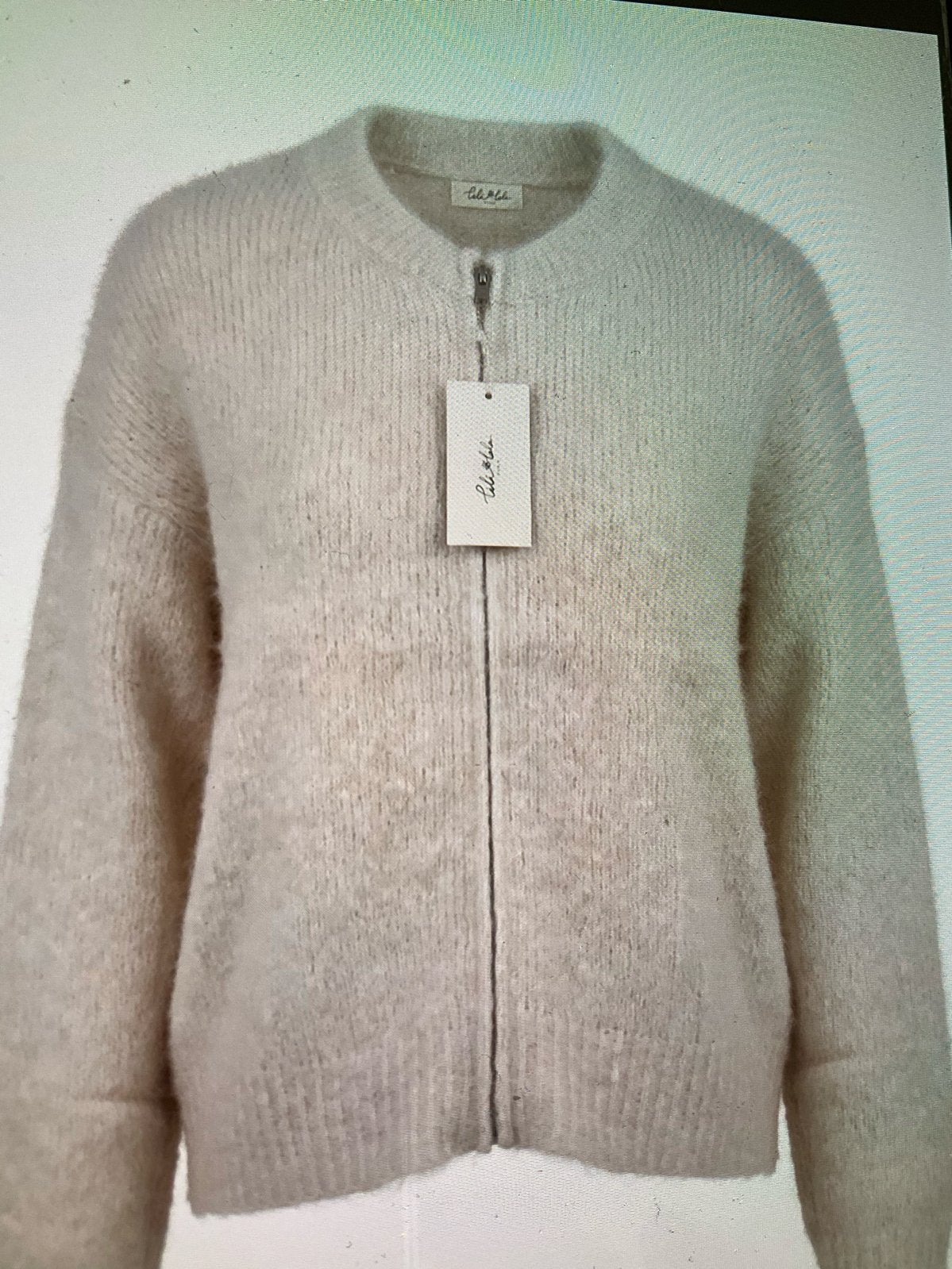 Lili & Lala Paris  gebreid vest met rits - Nieuw, Kleding | Dames, Ophalen of Verzenden, Nieuw, Maat 38/40 (M), Beige
