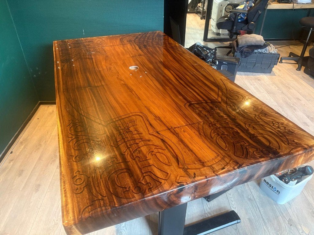 bureau, Huis en Inrichting, Gebruikt, Hout, Computerbureau, Ophalen