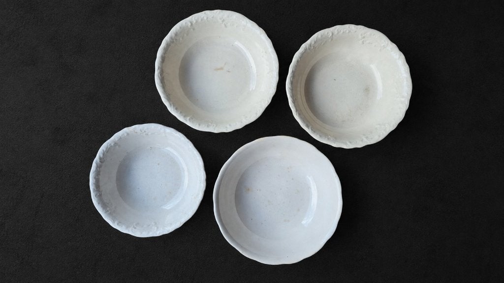 4 groente schalen Petrus Regout , Societe en Royal Sphinx, Antiek en Kunst, Ophalen of Verzenden