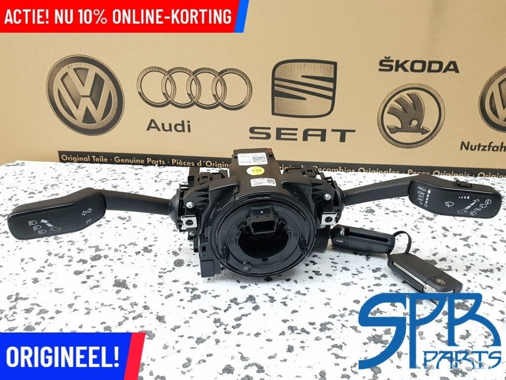 POLO 6C Stuurkolomschakelaar SLEEPRING CILINDER SLEUTEL SLOT, Auto-onderdelen, Gebruikt, Volkswagen, Ophalen of Verzenden, Volkswagen
