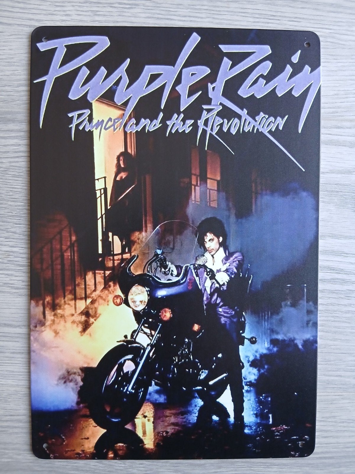 Prince Purple Rain 20x30 cm Metalen Reclamebord, Ophalen of Verzenden, Nieuw, Poster, Artwork of Schilderij