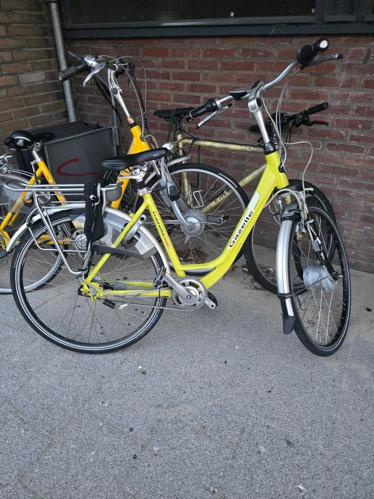 Gazelle elektrische fiets met extra voorwiel (zonder accu), Fietsen en Brommers, Elektrische fietsen, Ophalen of Verzenden, Gebruikt