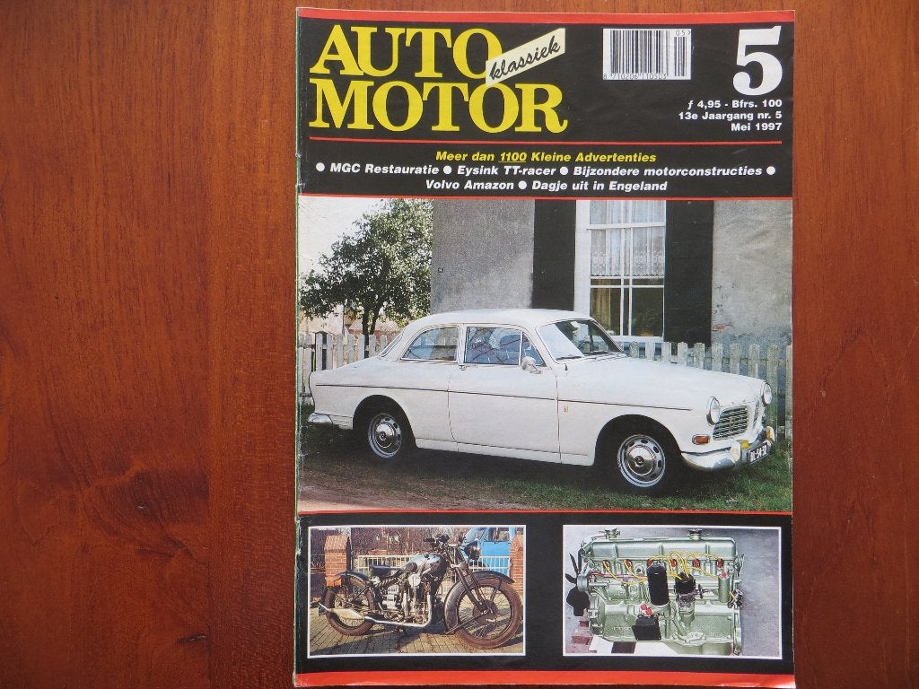 Auto Motor Klassiek 5 1997 Volvo Amazon, Eysink TT-racer, Ophalen of Verzenden, Zo goed als nieuw, Volvo