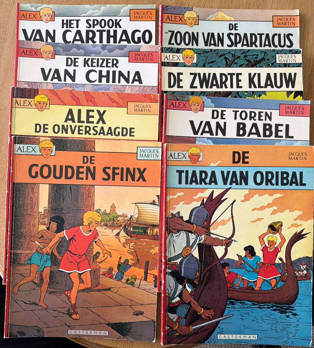 Alex stripboeken Jacques Martin - 8 delen, Meerdere stripboeken, Ophalen of Verzenden, Gelezen