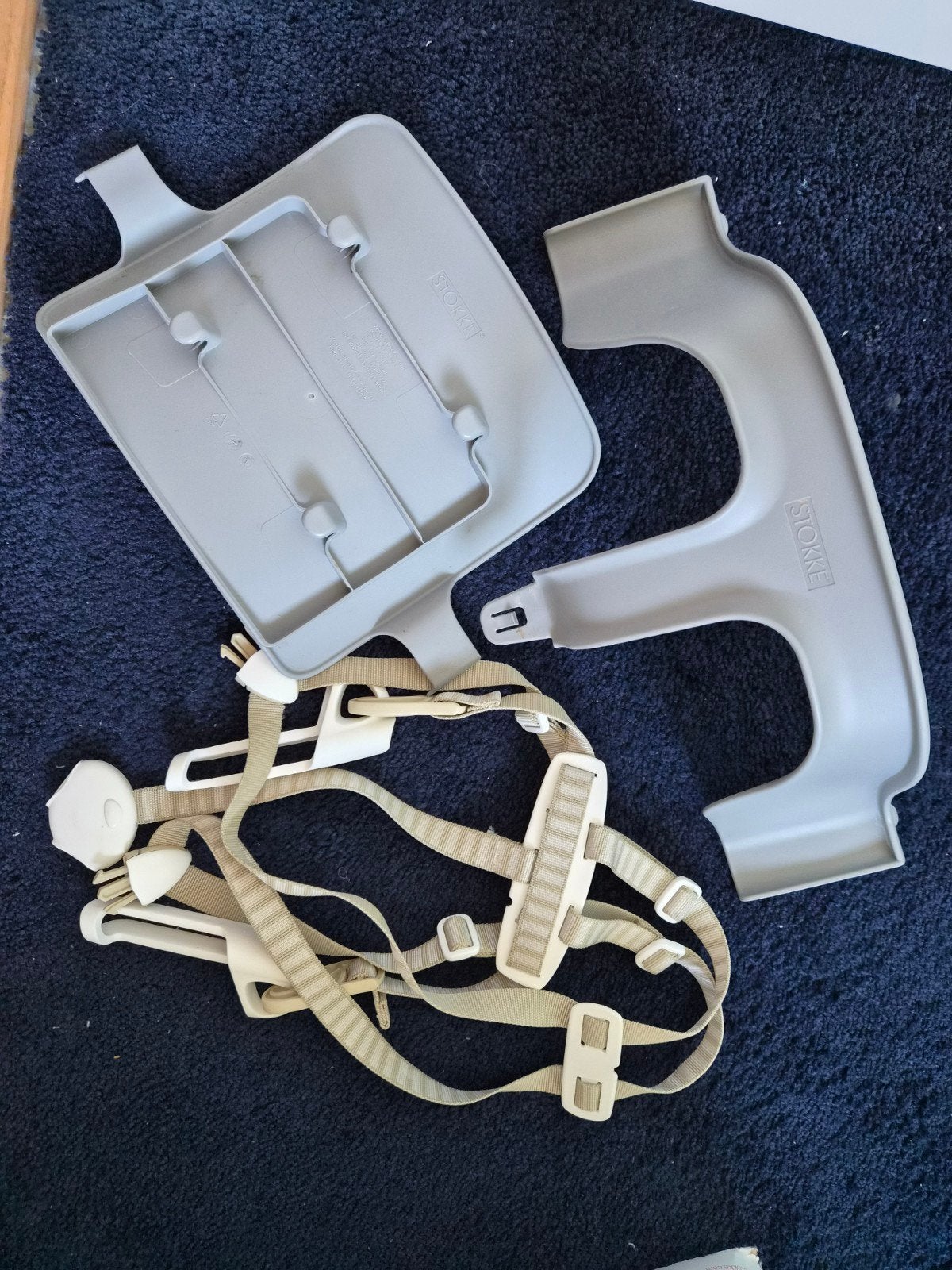 Stokke tripp trapp baby set met gordel, Ophalen, Zo goed als nieuw, Meegroeistoel