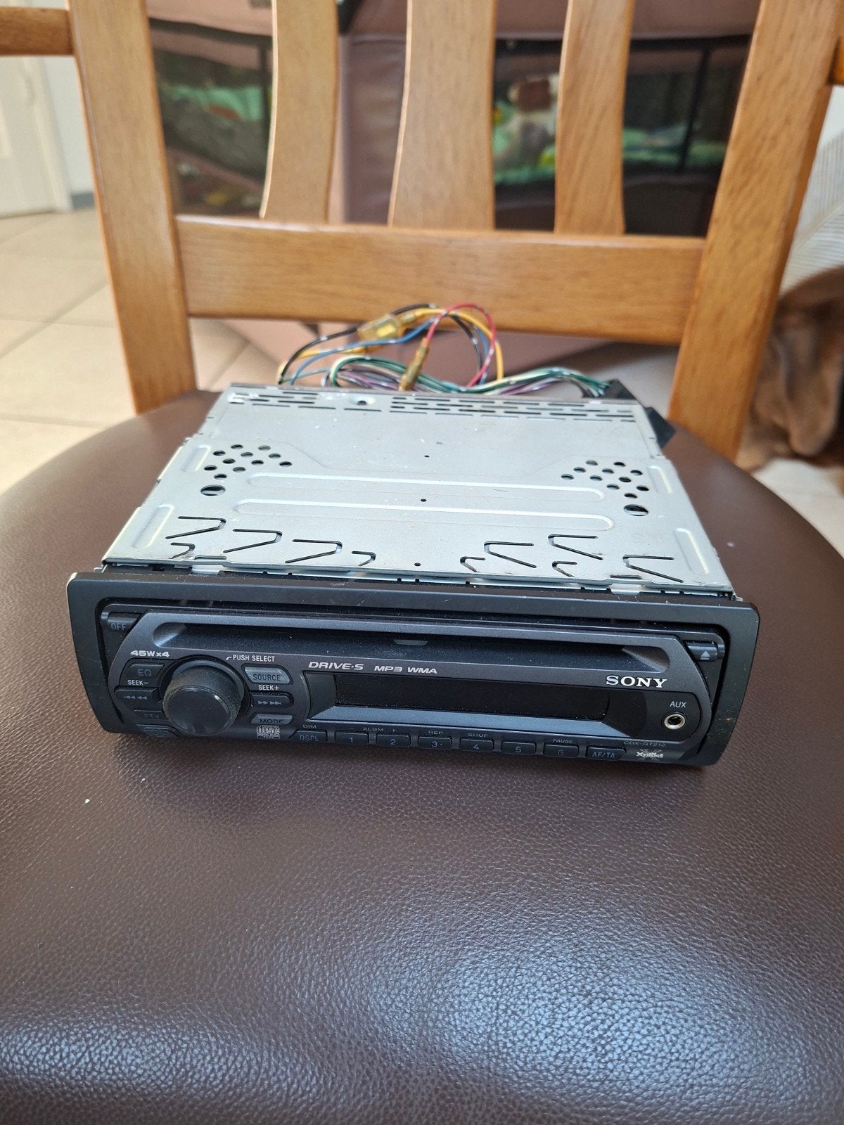 Sony Autoradio CD/MP3/WMA met aansluitkabels, Ophalen, Gebruikt
