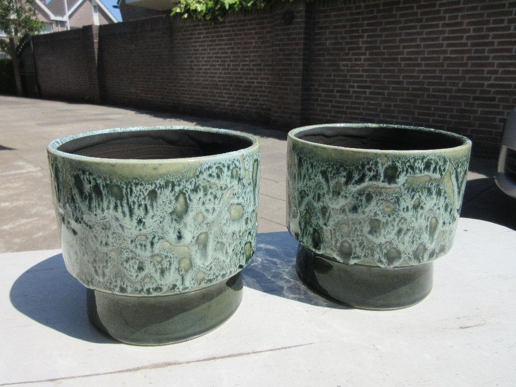 Mica bloempotten Handmade, Rond, Binnen, Ophalen of Verzenden, Zo goed als nieuw