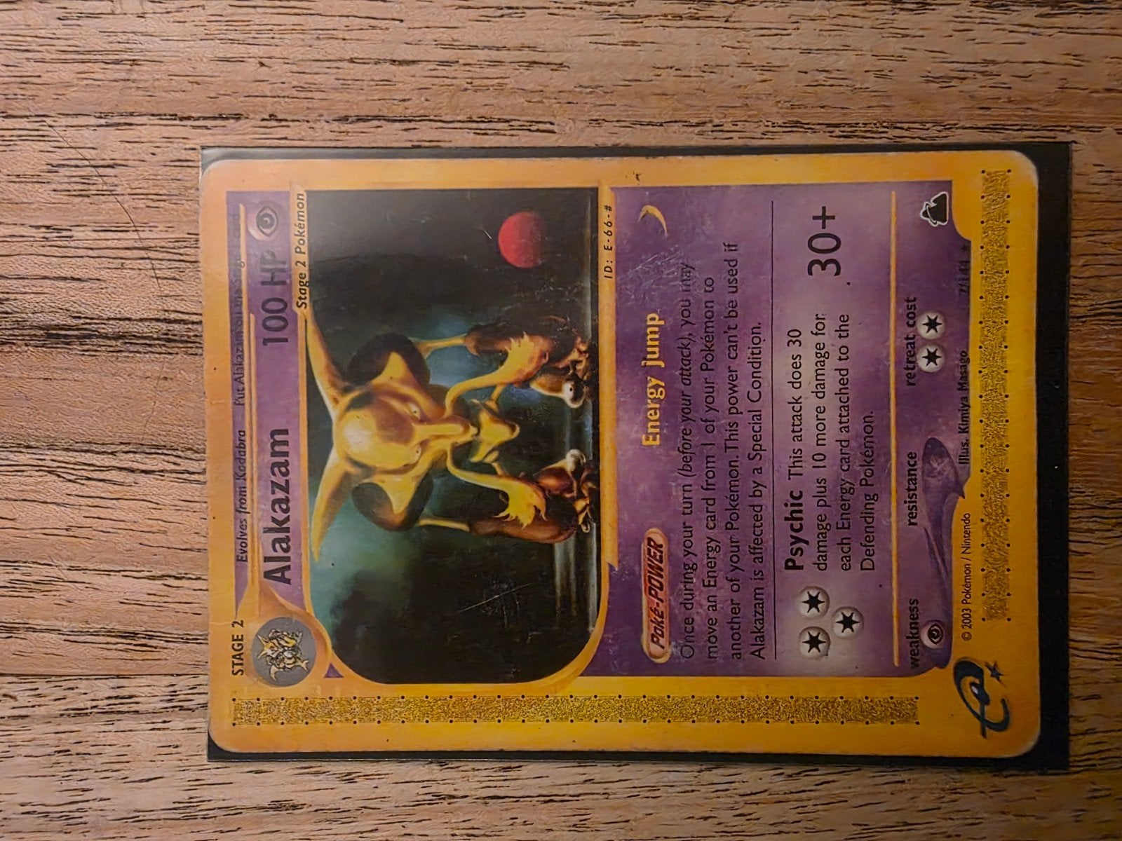 Alakazam 100 HP Pokémon Kaart - Zo goed als nieuw, Ophalen, Zo goed als nieuw, Losse kaart