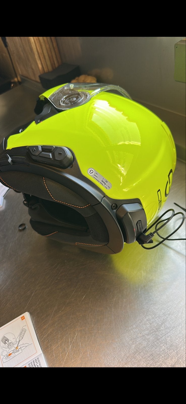 Schuberth C5 Systeemhelm met Communicatieset - Zeer Stil, Ophalen of Verzenden, Tweedehands, Systeemhelm, Overige merken