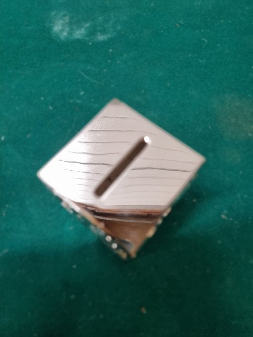 -	Spaarpot voor baby verzilverd vintage, Verzamelen, Retro, Ophalen of Verzenden
