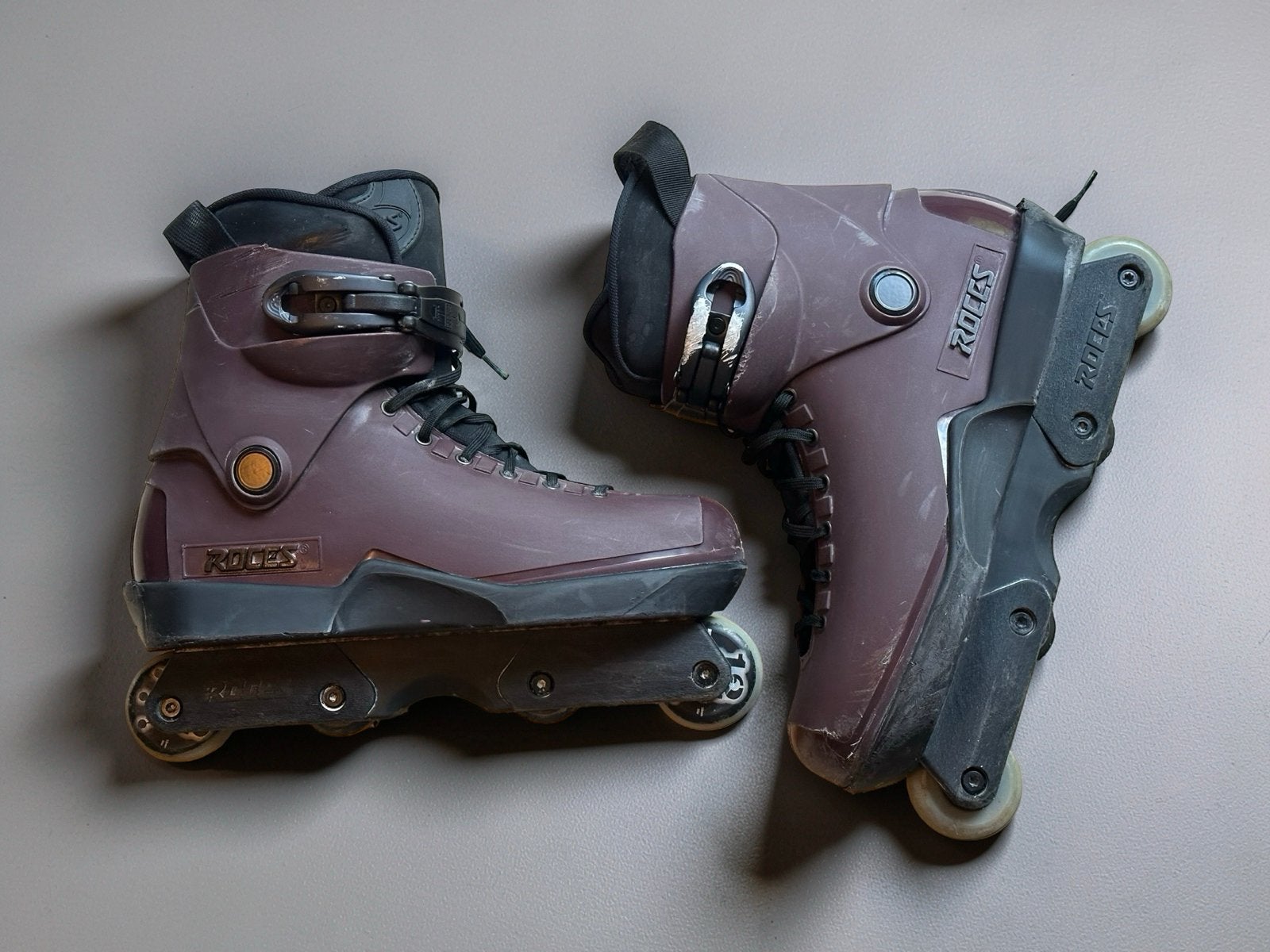 Roces M12 Chestnut UFS Aggressive Inline Skates - Maat 46, Overige typen, Ophalen of Verzenden, Zo goed als nieuw, Heren
