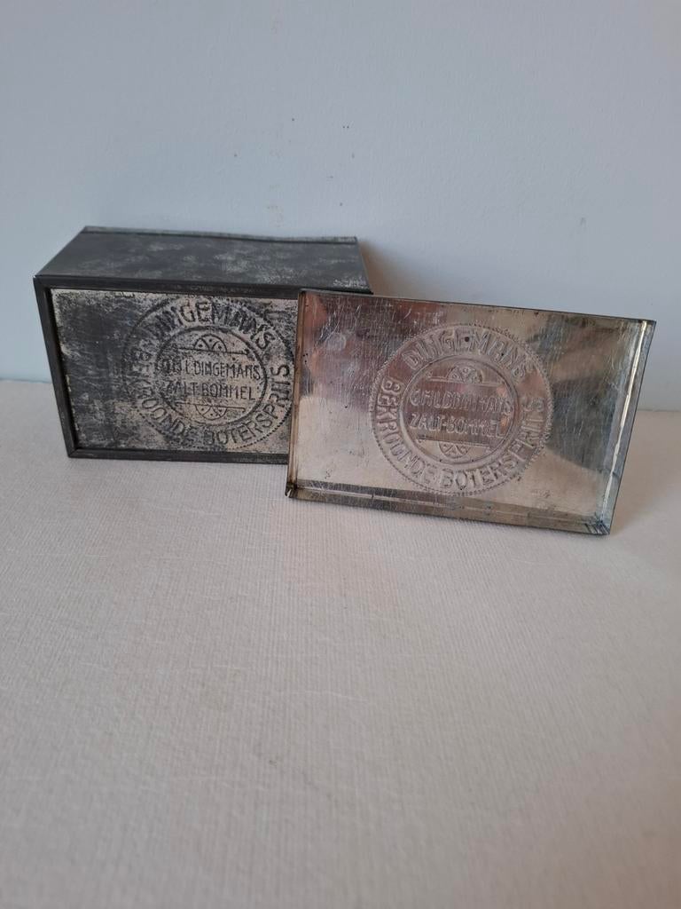 Dingemans blikje bekroonde botersprits, Verzamelen, Blikken, Ophalen of Verzenden, Gebruikt, Overige